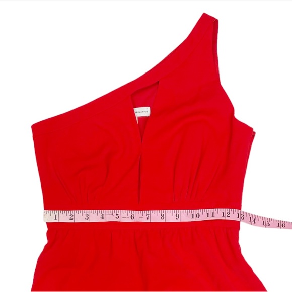 Dress The Population NWOT RARE  'Bea' Keyhole Bodice Gown in Red Size XS - Picture 10 of 11